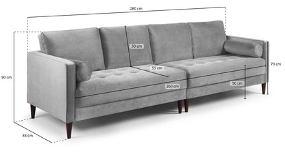 Harper Plush 4 Seater